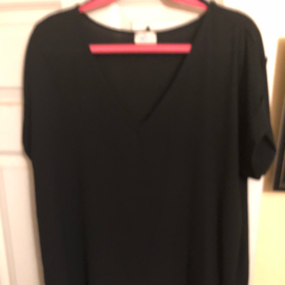 Black soft blouse size 2xl